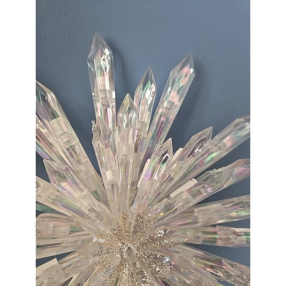 GE Decorator's Best 50 Light Starburst Crystal Star Tree Top 13.5